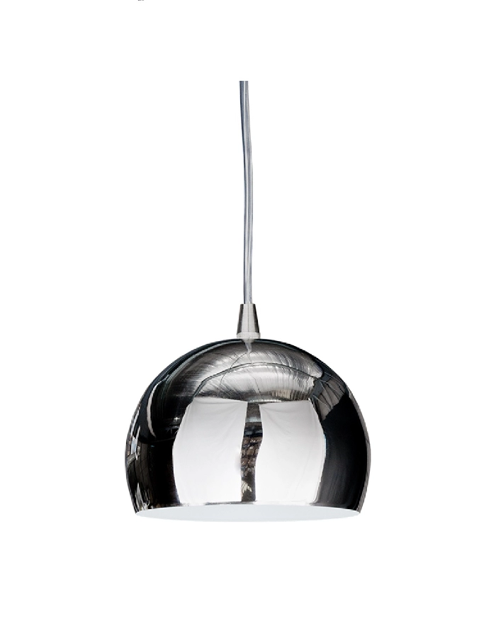 Colgante Alyssa 1xE27 Markas Iluminacion bocha 15cm cromo
